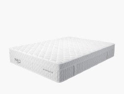 Healthy Sleep Mattress Neo Gravity Cloud 3000 pocket-sprung mattress with plush top and supportive layers, shown from side view.