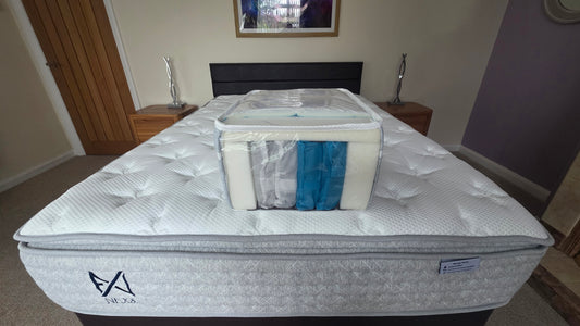 Healthy Sleep Mattress Firm NEXA Hybrid Lite Deluxe 28cm 1000 Pocket Spring Mattress with pillow top for added comfort